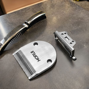 MORUI-Cortadora eléctrica profesional de plata, hoja de repuesto para el cuidado de mascotas, logotipo personalizado, disponible para afeitado de peluquero - Product Image 5