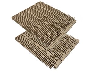 <span class=keywords><strong>PL</strong></span> 400 Raised Rib Modular Belt Große Sterilisatorflaschen-Aufbewahrung plattform Förder ausrüstung PP-Band PP/Nylons tift - Product Image 1