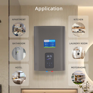 <span class=keywords><strong>Calentador</strong></span> de Agua Eléctrico Vertical con Tanque de Esmalte de <span class=keywords><strong>100L</strong></span> para Toda la Casa, con Pantalla de Temperatura, para Ducha - Product Image 2