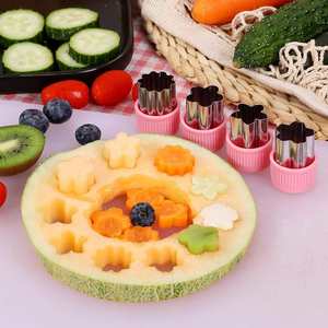 Kitchen Tools Metal Fruit <b>Cutters</b> Sandwich Mold Maker Fun Food Shapes-Cookie Vegetable <b>Bread</b> Mould Set - Product Image 3