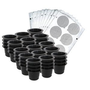 Capsules de café rechargeables Nespresso en plastique PP et aluminium, scellées pour utilisation avec une machine à café - Product Image 1