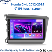 Autoradio pour Civic 2012-2015 avec CarPlay sans fil et Android Auto, écran tactile OLED 9 pouces, GPS intégré, Android 15