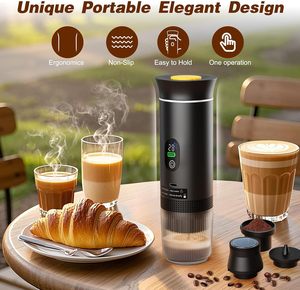 เครื่องชงกาแฟเอสเพรสโซแบบพกพา รุ่นใหม่ล่าสุด พร้อมหน้าจอ LED ใช้พลังงานไฟฟ้าผ่าน USB ชงได้ทั้งร้อนและเย็น พร้อมกระเป๋าสำหรับพกพา - Product Image 5