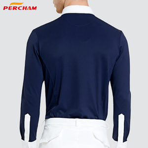 เสื้อขี่ม้าแขนยาวสำหรับผู้ชายเสื้อผ้าสำหรับขี่ม้าเสื้อสำหรับนักขี่ม้าระบายอากาศได้พิมพ์โลโก้ตามสั่ง - Product Image 3