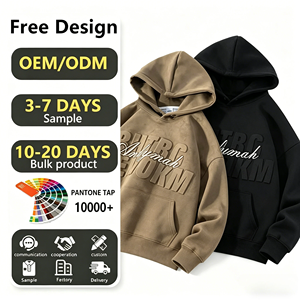 Sudaderas Extra Grandes Premium con Bordado 3D de Fuente Artística Personalizada del Fabricante, Sudaderas para Hombre y Mujer - Product Image 2