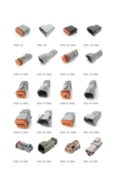 Connecteur DT Kit 2-12 Broches Gris Connecteurs Étanches/16 # Tonneau Style Bornes (14 AWG)/Bouchons d'étanchéité