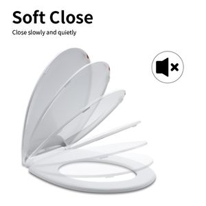 Modern O/V Shape Slim PP <strong>Toilet</strong> <strong>Seat</strong> Set Simple <strong>Quick</strong> <strong>Release</strong> with Slow Drop Easy Operation American Round WCtoile <strong>Seat</strong> Cover - Product Image 2
