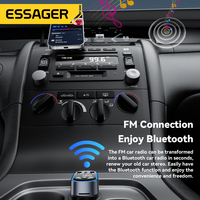 ESSAGER F748 Led Affichage Numérique Pd 35W Bt 5.3 Fm Mp3 Radio Blue Tooth Type C Usb Chargeur Rapide De Voiture Avec Port De Disque TF U