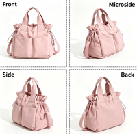 Sac en nylon de grande capacité, sac à main décontracté multi-poches, sac à bandoulière léger pour étudiants, sac de voyage quotidien pour femmes