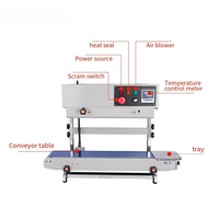 Machine de scellage verticale automatique continue de films plastiques FR-900 Deluxe, électrique et amovible, pour vêtements et poudre de café