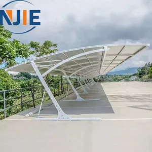 Garage et <span class=keywords><strong>carport</strong></span> en aluminium autoportant résistant aux intempéries avec <span class=keywords><strong>bois</strong></span> traité à la pression naturelle <span class=keywords><strong>pour</strong></span> le stationnement des voitures - Product Image 1