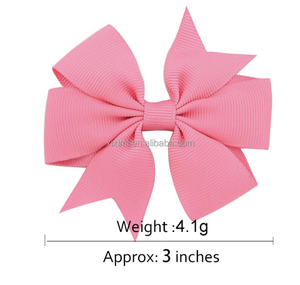 Aksesoris Rambut Anak Jepit Buaya Pita Grosgrain Poliester Kecil 3 Inci 80 Warna Model Terbaru Laris Manis - Product Image 4