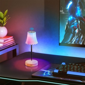 Lampe de table à hauteur réglable avec capteur de geste, lumière RGB, batterie au lithium rechargeable, lampe d'ambiance de chevet pour chambre à coucher - Product Image 5