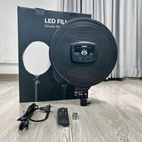 M666 Modèle 14 pouces studio photo led rond panneau de remplissage vidéo ABS lumières caméra Vlog lumière de remplissage éclairage pour la photographie vidéos en direct