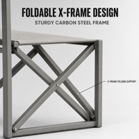 Ensemble de table et chaises pliantes portables pour jardin, patio, vélo, balcon - Meubles de café et de repas pour petits espaces