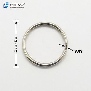 YIWANG Wholesale Round Shaped <b>Key</b> Holder Split <b>Key</b> Ring for Daily Necessities Gifts - Product Image 3