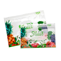 Op Maat Bedrukte Hersluitbare Doorzichtige Supermarkt Voedselbescherming Ziplock Groenten Salade Fruit Plastic Verpakkingszakken