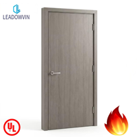 UL Listed 90 Min Architectural Wood Fire Door Solid Mineral Core Timber Entry Door Hotel Interior Security Door