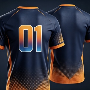 <span class=keywords><strong>Maillot</strong></span> <span class=keywords><strong>de</strong></span> football personnalisé en polyester tricoté 100 %, motif imprimé, respirant, séchage rapide, anti-plis, kit d'équipe - Product Image 3