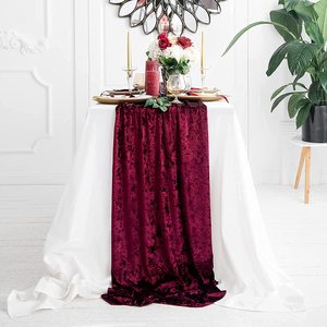 <span class=keywords><strong>Chemin</strong></span> <span class=keywords><strong>de</strong></span> <span class=keywords><strong>Table</strong></span> en <span class=keywords><strong>velours</strong></span> frotté, <span class=keywords><strong>vert</strong></span> émeraude, pour événements <span class=keywords><strong>de</strong></span> mariage, 1 pièce, meilleure vente - Product Image 2