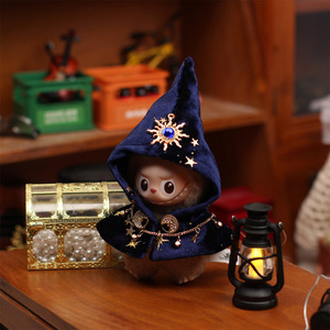 Fourth Generation <b>Mini</b> Labubu Doll Clothes Tarot Cape Star Chain 10cm Outfit Vinyl Keychain Blind Box Accessories - Product Image 2