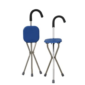 YIXIFNDQE <b>Folding</b> Cane <b>Stool</b> With Seat Four Legged Non Slip For Elderly Walking Support Chair - Product Image 3