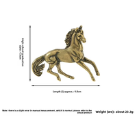Ornements sculptés en cuivre antique représentant un cheval du zodiaque pour mariage, anniversaire, artisanat