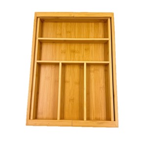 Bamboo <b>Storage</b> <b>Box</b> Rectangular <b>Drawer</b> Organizer For Miscellaneous Items - Product Image 1