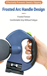 HiCyber Dual-Head Retractable Dog <b>Leash</b> with LED Light Durable ABS Material Adjustable & Easy Handle for Small/Medium Dogs - Product Image 5