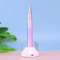 Nouveau Mini Portable Rechargeable sans fil fort E-file 35000 tr/min Kit de manucure ongles perceuse électrique stylo Machine