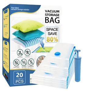 Almacenamiento y organización en el hogar Bolsas de almacenamiento de compresión al vacío Foldig transparentes para armario Bolsas impermeables para ahorrar espacio - Product Image 6