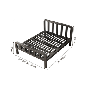 All'ingrosso su misura più recenti disegni di design moderno mobili <span class=keywords><strong>per</strong></span> la casa <span class=keywords><strong>singolo</strong></span> ferro <span class=keywords><strong>base</strong></span> del <span class=keywords><strong>letto</strong></span> <span class=keywords><strong>per</strong></span> camera da <span class=keywords><strong>letto</strong></span> PU schiuma testiera - Product Image 2