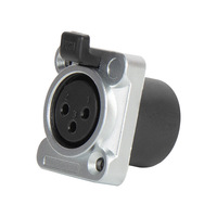 Conector XLR Macho y Hembra Yinyu XL009 de 3 y 5 Pines, Serie D para Montaje en Panel, para Instalación en Rack o Panel de Distribución