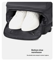Sac à dos professionnel extensible grande capacité, résistant à l'eau, avec compartiment sec/humide, port USB et multiples compartiments pour ordinateur portable