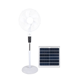 Ventilador de panel solar recargable de 16 pulgadas que funciona con batería, ventiladores solares para exteriores, ventilador solar con motor de CC remoto sin escobillas - Product Image 3
