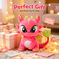 Peluche Dragon Personnalisée OEM, Figurine en Peluche Thème Pitaya, Mascotte Douce Personnalisable avec Logo pour Promotion et Collection