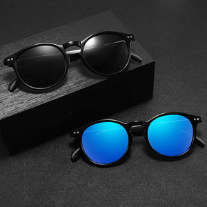 Gafas de Sol Redondas Conchen TR90 Negras Polarizadas UV400 para Mujer, Protección Solar, Moda, Viajes, Conducción - Product Image 3