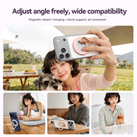 Pegangan Cincin Ponsel Universal Magnetik Kuat X109 dengan Alas Pelindung Silikon, Anti Jatuh yang Ditingkatkan untuk Penggunaan Sehari-hari, Pengiriman Cepat, Terbaik