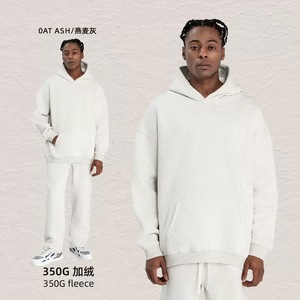The Most Popular High Quality <b>Men's</b> Cotton Heavyweight Hoodie Unisex Oversized <b>Pullover</b> Custom Logo Blank Sweatshirt - Product Image 5