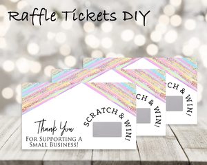 Etiquetas rectangulares de forma para rascar, para tarjetas de deflector, DIY, para fiestas, dibujo de la suerte - Product Image 5