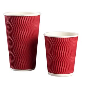ถ้วยกระดาษแบบย่อยสลายได้สำหรับเครื่องดื่มร้อนพร้อมฝาปิดแก้วน้ำแบบย่อยสลายได้พิมพ์โลโก้และสี - Product Image 3