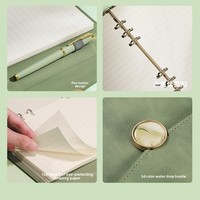Carnet à spirales personnalisé avec stylo, format A5, détachable, pour réunions de bureau, 100 feuilles, logo imprimable, ensemble de cadeaux d'entreprise