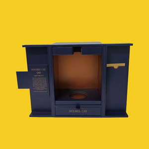 Boîte d'emballage rigide en carton magnétique <span class=keywords><strong>STPP</strong></span> pour whisky et champagne, avec double porte et tiroir pour la présentation de bouteilles d'alcool - Product Image 5