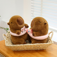 Jouet Capybara en peluche Super doux de haute qualité pour la poupée Capibala mignonne d'été avec du coton PP pour le soulagement du Stress