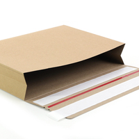 Sac d'expédition en papier kraft écologique fait main, auto-adhésif, recyclable, avec logo personnalisé