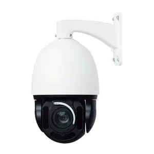 Kamera pengawas IP keamanan luar ruangan, pelacakan otomatis CCTV kerangka logam nirkabel Wifi PTZ dengan penglihatan malam berwarna