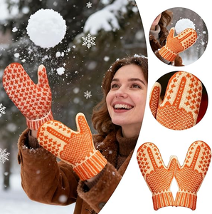 Explosions the 'Naughty List' Mittens Hidden Personality Naughty List Knitted Gloves - Product Image 6