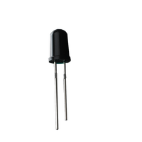 LED infrarouge (IR) 940 nm de 5 mm avec angle de vision de 15 degrés, tension inverse de 5 V, lentille diffuse, montage sur trou, durée de vie de 50 000 heures