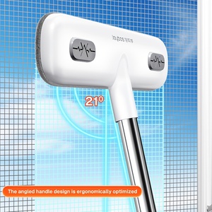 Brosse de nettoyage de <span class=keywords><strong>vitres</strong></span> <span class=keywords><strong>magique</strong></span>, <span class=keywords><strong>éponge</strong></span> en nylon, durable, manche long, réutilisable, outil de nettoyage des écrans, éliminateur de poils d'animaux - Product Image 1