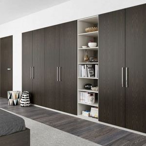 Armoire coulissante en laque blanche haute brillance d'Australie, porte pliante, porte en verre, dressing - Product Image 5